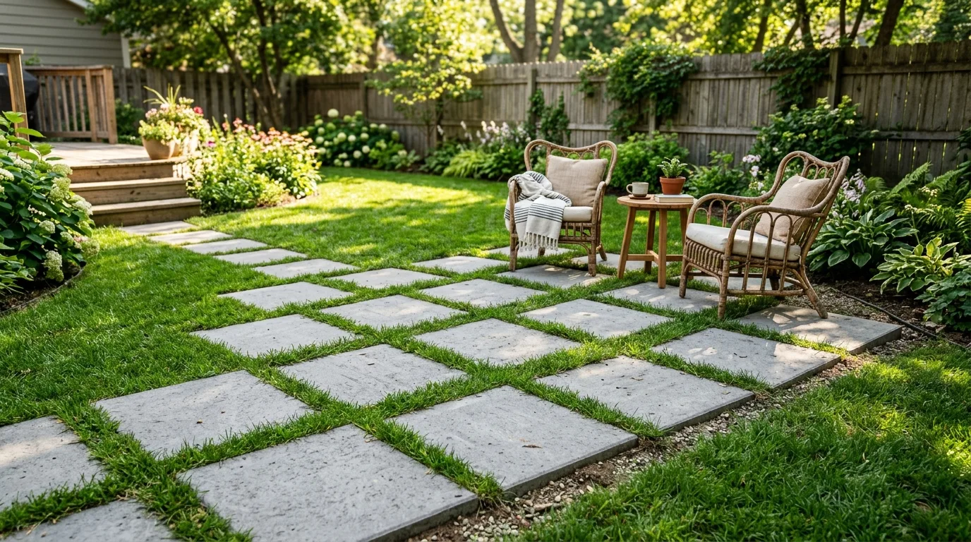 DIY Concrete Slab Patio